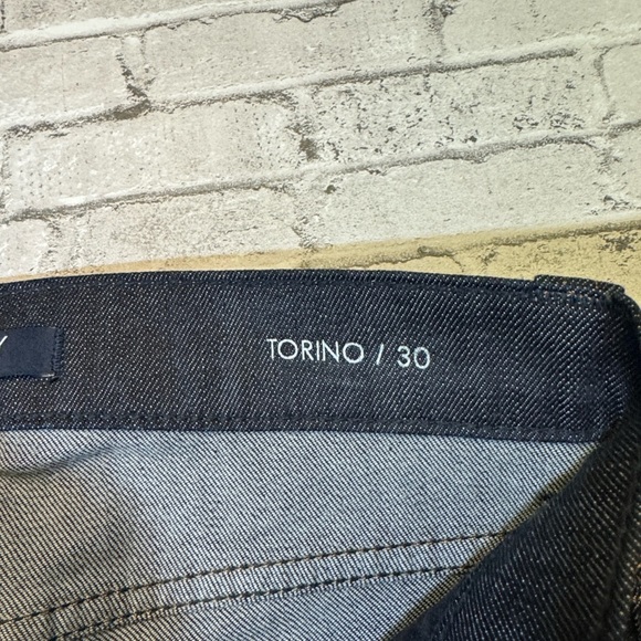 Fidelity mens 30x30 Torino slim fit Revolutionary rinse dark denim blue jeans - Picture 6 of 10